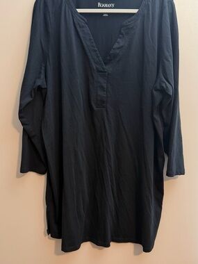 Roaman' Black Long Sleeve dress